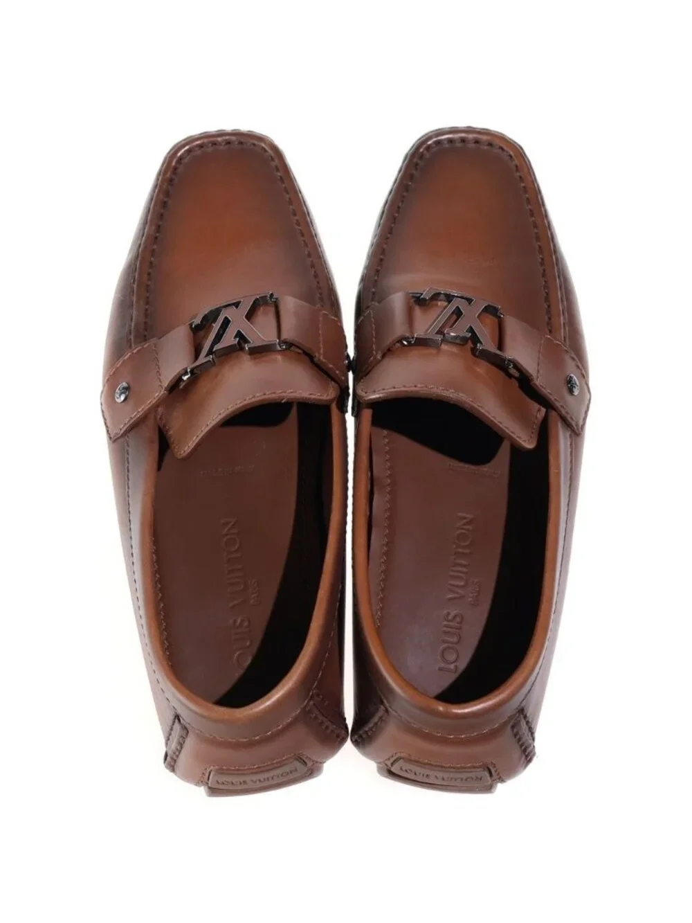 Louis Vuitton Monte Carlo Line Driving Shoes Slip-on Leather